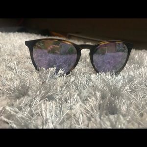 Polarized purple tent ray bans ! Tortoiseshell